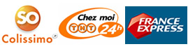 Nos partenaires livraison: TnT pour la livraison colis en 24 heures, France Express pour la messagerie 24/48 heures
