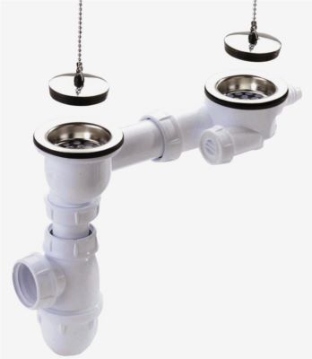 Photo de l'article NICOLL Vidage complet sans trop plein pour �vier gr�s � double parois