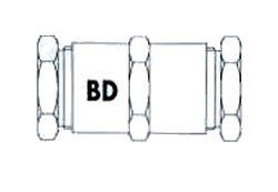 Photo de l'article BANIDES ET DEBAURAIN Manchon laiton PE/PE DN32 PE40 / PE40  serrage mcanique