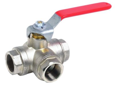 Photo de l'article SFERACO Vanne  sphre  3 voies laiton 513 - Lumire en L