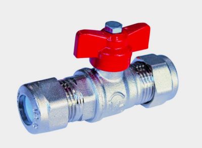 Photo de l'article SFERACO Vanne  sphre laiton 670 pour tube cuivre - Raccords chroms sphro-conique Male / Male