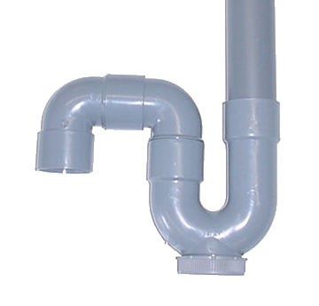 Photo de l'article SFERACO Siphon de machine  laver en PVC sortie verticale