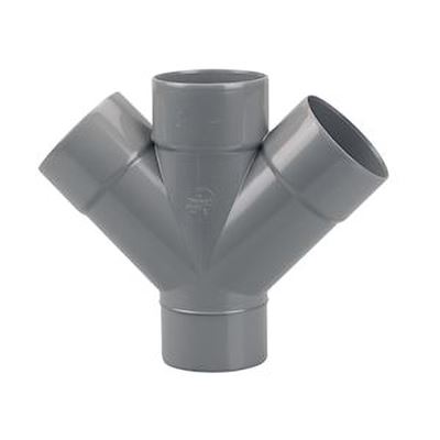 Photo de l'article WAVIN Culotte Mle / Femelle doubles parallles PVC 45