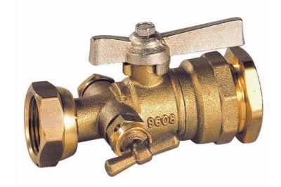 Photo de l'article SFERACO Vanne  sphre laiton - Modle 657 - crou tournant avec purge - Raccord DECA 