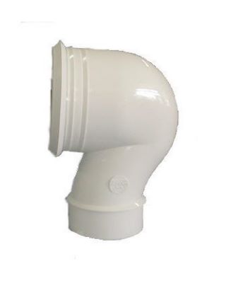 Photo de l'article NICOLL Pipe PVC coud courte pour sortie verticale WC