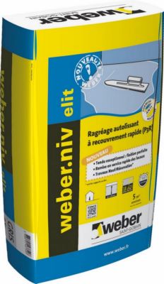 Photo de l'article WEBER Ragrage autolissant des sols intrieurs (P3R) WEBER.NIV ELIT