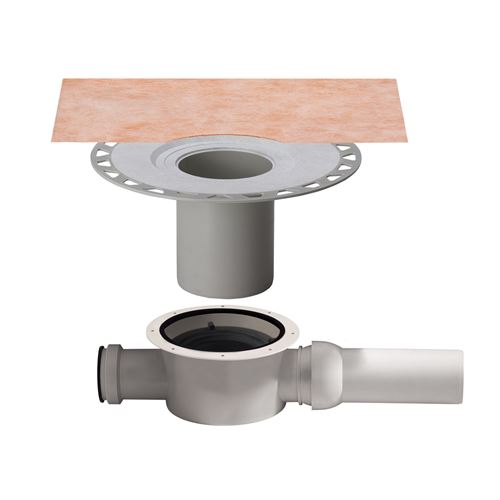 Photo de l'article SCHLUTER Kit d''vacuation pour douche  l''italienne, sortie horizontale KERDI