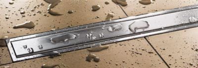 Photo de l'article SCHLUTER Grille pour caniveau de douche  l''italienne pleine avec cadre KERDI LINE A 