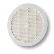 Photo de l'article NICOLL Grille d''aration plastique blanche pour tubes PVC, tuyaux, gaines 