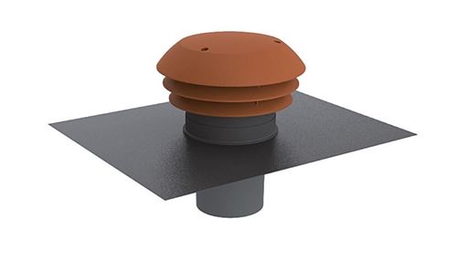 Photo de l'article AXELAIR VENTILATION Chapeau de sortie de toiture plastique