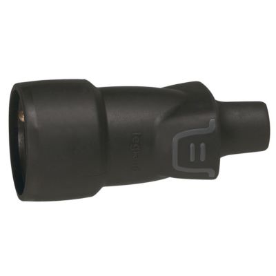 Photo de l'article LEGRAND Prolongateur 2 P + T FR caoutchouc noir  vis