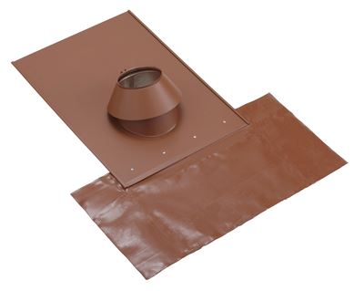 Photo de l'article POUJOULAT PGI 80/130 - Solin tuiles rouge 15  30 avec kit d''tanchit 