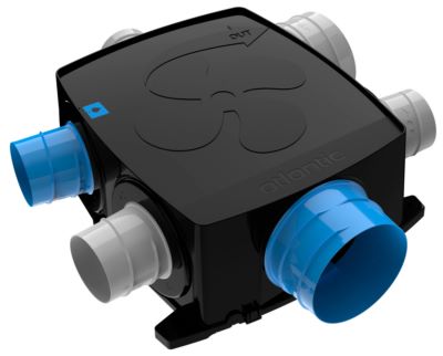 Photo de l'article ATLANTIC CLIM VENTIL VMC simple flux autorglable intelligente AUTOCOSY iH FLEX