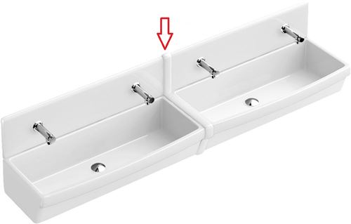 Photo de l'article VILLEROY ET BOCH Couvre joint lavabo blanc 