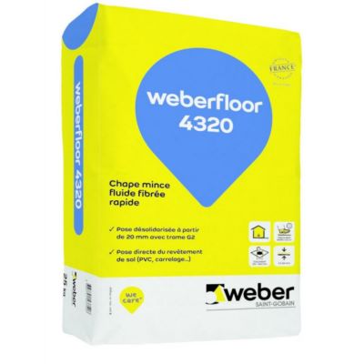 Photo de l'article WEBER Chape mince WEBERFLOOR 4320