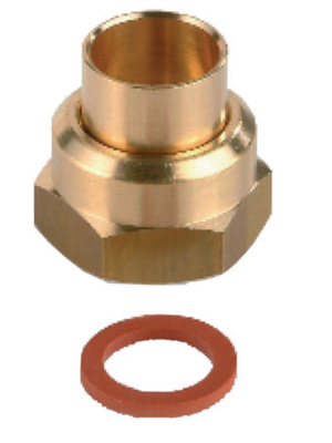 Photo de l'article CLESSE INDUSTRIE Raccord P45-41 2 pices  crou tournant  braser sur tube cuivre D14 pour butane propane