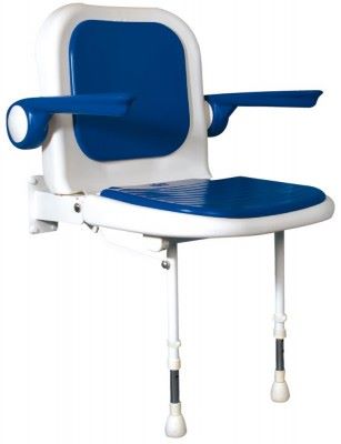 Photo de l'article AKW Sige de douche - Srie 4000 Sige rembourr avec dossier et accoudoirs