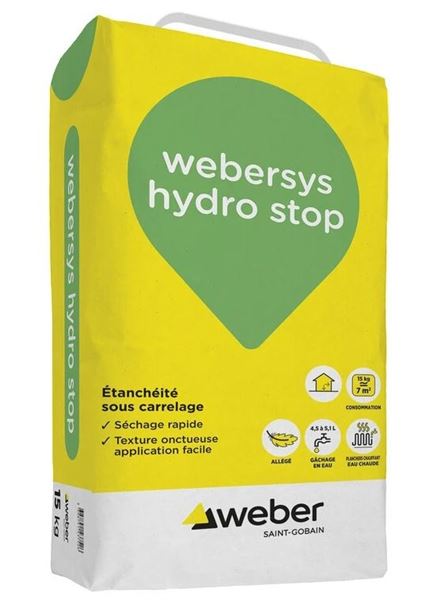Photo de l'article WEBER Enduit d''�tanch�it� sous carrelage WEBERSYS HYDRO STOP