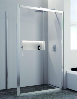 Photo de l'article Sanitaire-distribution Porte coulissante cadre  2 panneaux DOMAO