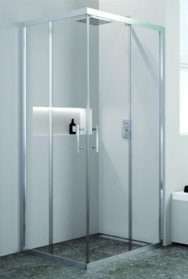 Photo de l'article Sanitaire-distribution Accs d''angle cadr  2 panneaux coulissants DOMAO 