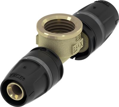 Photo de l'article TECE T femelle TECElogo-Push laiton