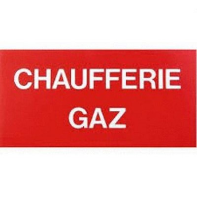 Photo de l'article DIFF ETIQ CHAUFFERIE GAZ
