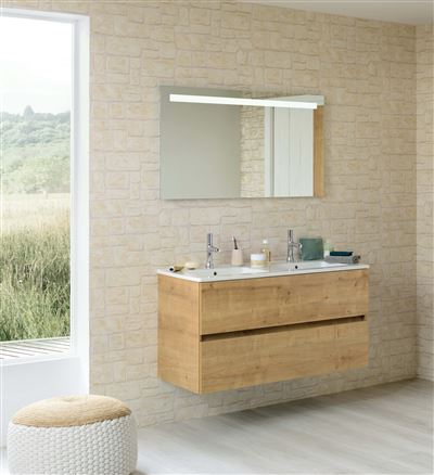 Photo de l'article SANIJURA Meuble sous vasque deux tiroirs San Nolita (120 cm)