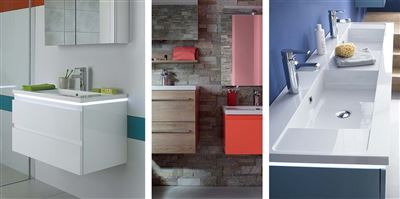 Photo de l'article SANIJURA Plan vasque en synthse HALO (100 cm)