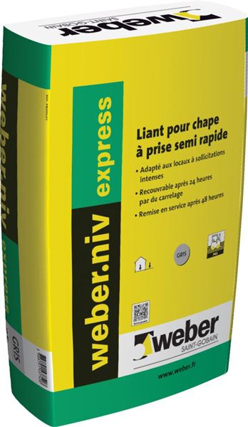 Photo de l'article WEBER Niv express- liant pour chape - Sac de 25 kg