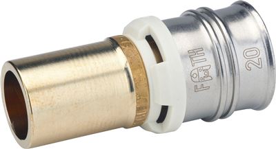 Photo de l'article PB TUB Raccord passerelle tube cuivre / tube multicouches