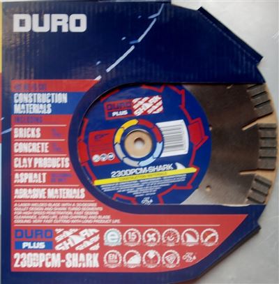 Photo de l'article DURO EUROPE Disque diamant DPCM-SHARK 230