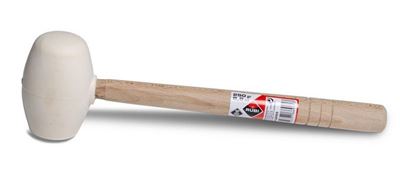 Photo de l'article RUBI Maillet caoutchouc pointe ronde manche bois