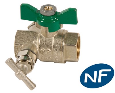 Photo de l'article SFERACO Vanne B.S.  purge FF manette papillon NF