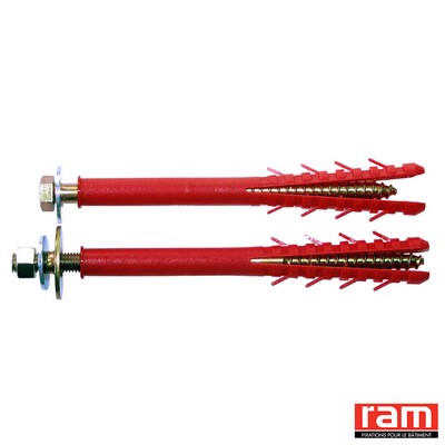 Photo de l'article Sanitaire-distribution Fixation chauffe-eau par cheville longue pour polystyrne