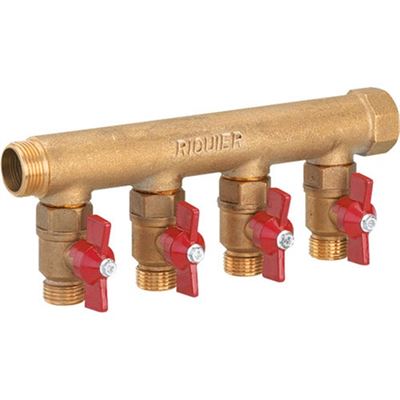 Photo de l'article Sanitaire-distribution Collecteur MF 20x27  vannes d''arrt 15x21 pr-montes