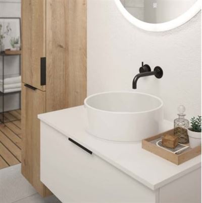 Photo de l'article Sanitaire-distribution Vasque ronde  poser en cramique