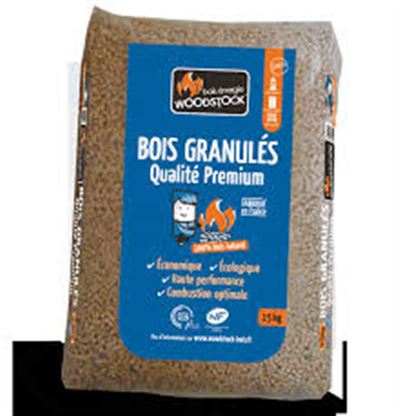 Photo de l'article EURO ENERGIES Sac de granuls de bois Premium de 15 kg