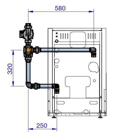 Photo de l'article DOMUSA Kit hydraulique SRX20 pour le deuxi�me circuit m�lang� (avec sonde d�part VFAS) pour les mod�les 20