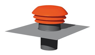 Photo de l'article THERMOR Entre/Sortie d''air toiture rouge (160 mm)