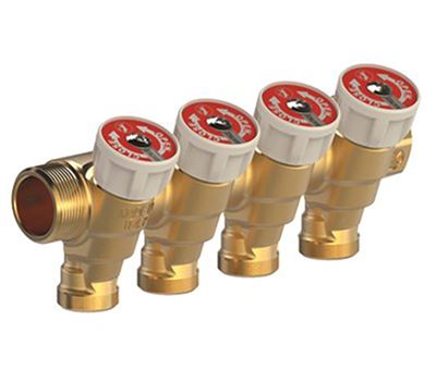 Photo de l'article GIACOMINI Collecteur avec Robinet d''Arrt pour eau sanitaire - R585C