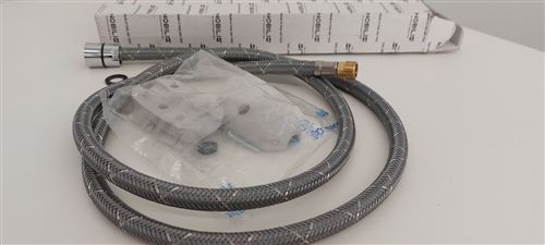 Photo de l'article NOBILI Flexible nylon gris 150cm douche amovible