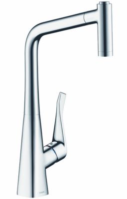 Photo de l'article HANSGROHE Mitigeur vier METRIS avec douchette extractible