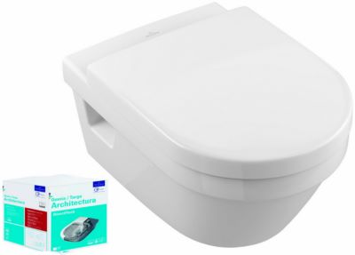 Photo de l'article VILLEROY ET BOCH Combi Pack TARGA ARCHITECTURA Direct Flush
