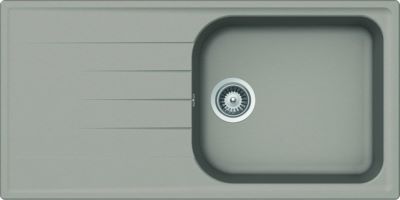 Photo de l'article J.S (AQUATOP) Evier Cristalite  encastrer 1 grand bac, 1 gouttoir VIOLA