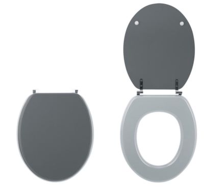 Photo de l'article WIRQUIN Abattant COLORS Anthracite/Gris Mat