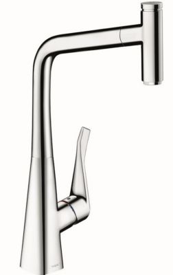 Photo de l'article HANSGROHE Mitigeur vier METRIS SELECT avec douchette extractible