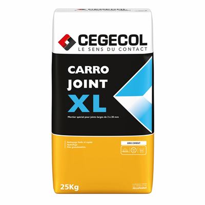 Photo de l'article CEGECOL Mortier de jointement pour joints larges CARROJOINT XL