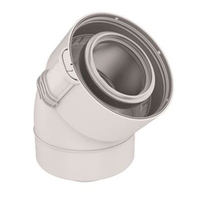 Photo de l'article UBBINK Coude Rolux Condensation 80/125 PPTL/PVC 45