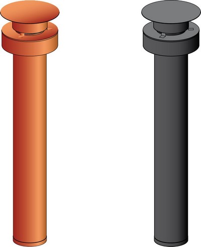 Photo de l'article POUJOULAT Terminal vertical PGI (diamtre100/150) 