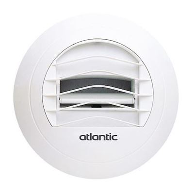 Photo de l'article ATLANTIC CLIM VENTIL BN -Bouche d''extraction autorglable WC sans manchette (Diamtre 125 mm)